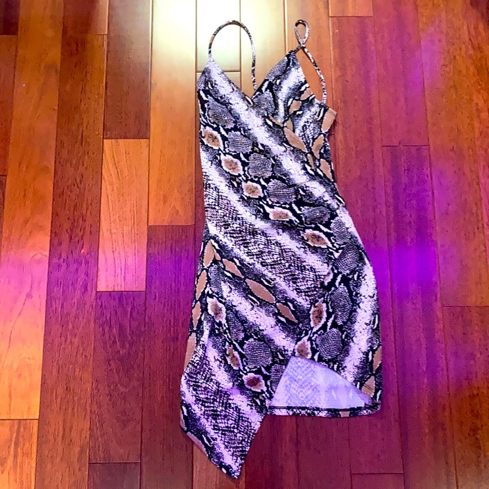 Snake skin design dress